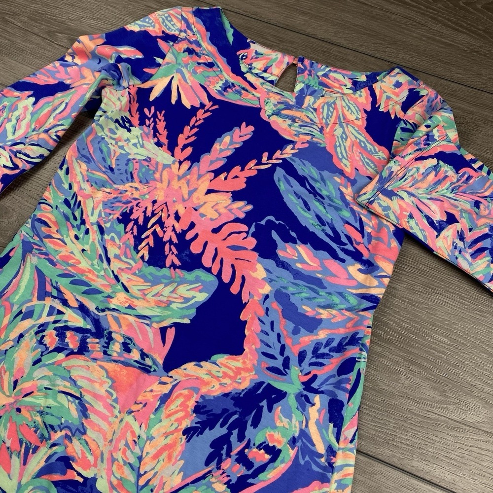Lilly Pulitzer‎ Women's Cotton Bay Dress Multi Safari Print XS